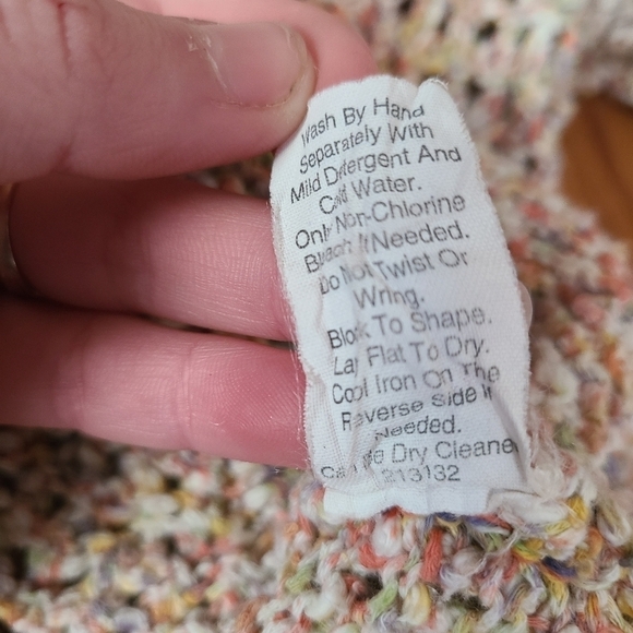 CAbi Multicolor Sorbet Knit Short Sleeve Summer Knit Blouse - Picture 10 of 10